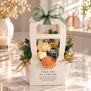 Bouquet Pastell - Blumen aus Wachs