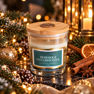 Hemlock & Cinnamon Stick - Duftkerze aus Sojawachs