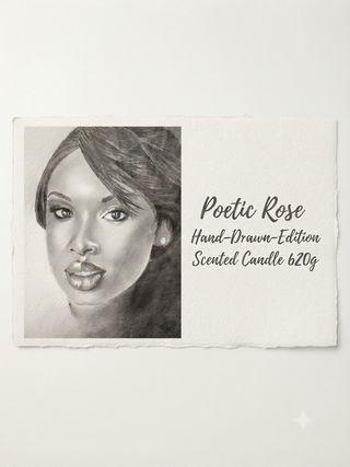 Hand-Drawn-Edition Poetic Rose - Duftkerze
