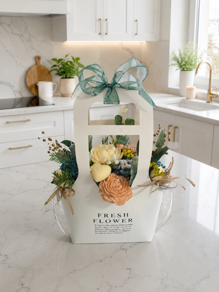 Bouquet Pastell - Blumen aus Wachs