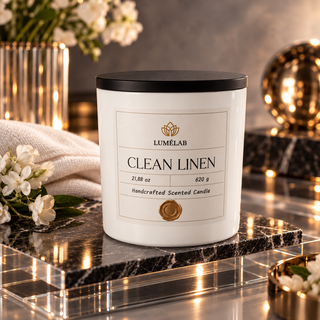Clean Linen - Duftkerze aus Sojawachs