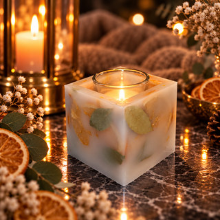 BOTANICAL GLOW - Teelicht Wachslaterne