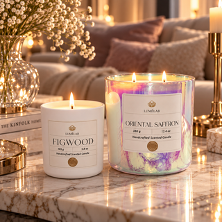 Figwood & Oriental Saffron - Set Duftkerzen aus Sojawachs