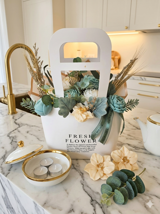 Bouquet GLORIA - Blumen aus Wachs